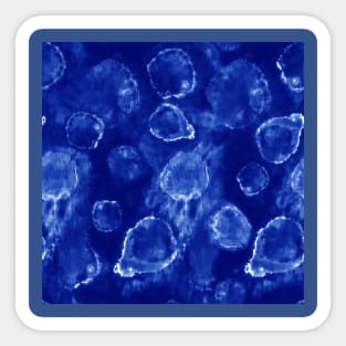 Indigo Tie-Dye Orbs Sticker